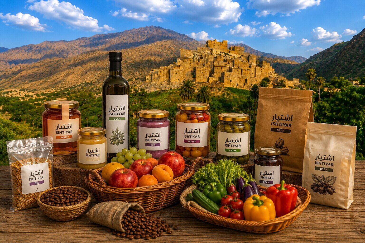 عسل ذهبي ينساب من ملعقة خشبية